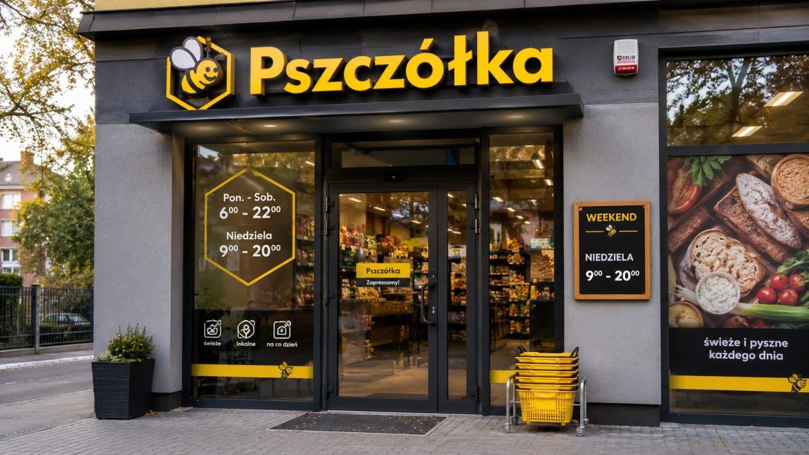 Godziny otwarcia Pszczółka w 2026 roku – dni powszednie, soboty i niedziele. Sprawdź, czy Pszczółka jest otwarty w niedzielę i jak działa w święta.