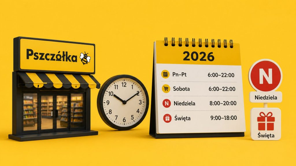 Godziny otwarcia Pszczółka 2026: dni powszednie, soboty, niedziele i święta w Polsce
