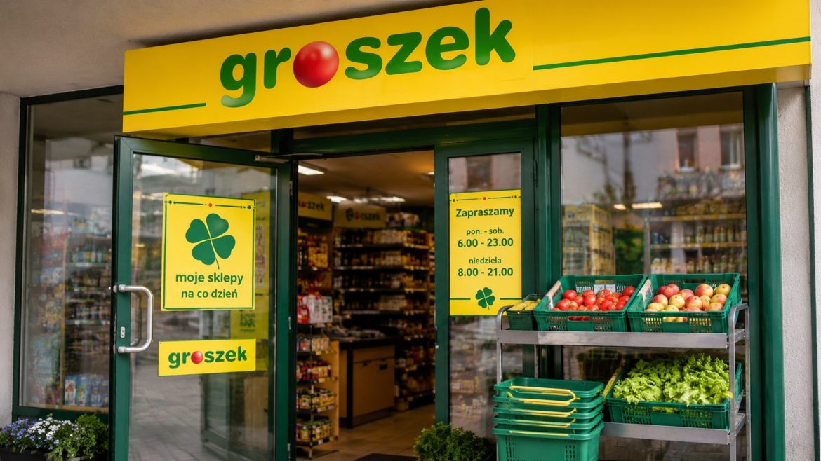 Godziny otwarcia Groszek w 2026 roku – dni powszednie, soboty i niedziele. Sprawdź, czy Groszek jest otwarty w niedzielę i jak działa w święta.
