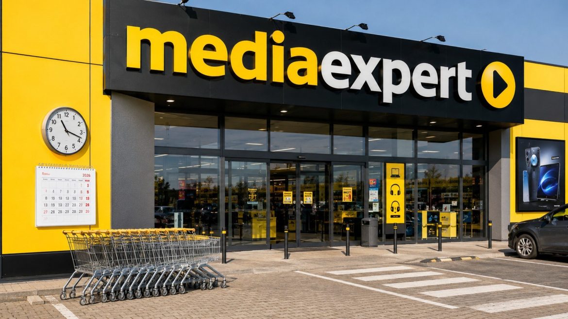 Godziny otwarcia Media Expert w 2026 roku – dni powszednie, soboty i niedziele. Sprawdź, czy Media Expert jest otwarty w niedzielę i jak działa w święta.