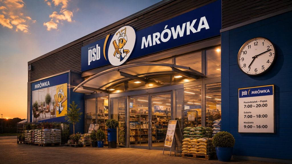 PSB Mrówka – godziny otwarcia 2026. Niedziele handlowe, święta i soboty