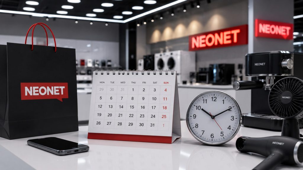 Neonet – godziny otwarcia 2026. Niedziele handlowe, święta i dni zamknięcia