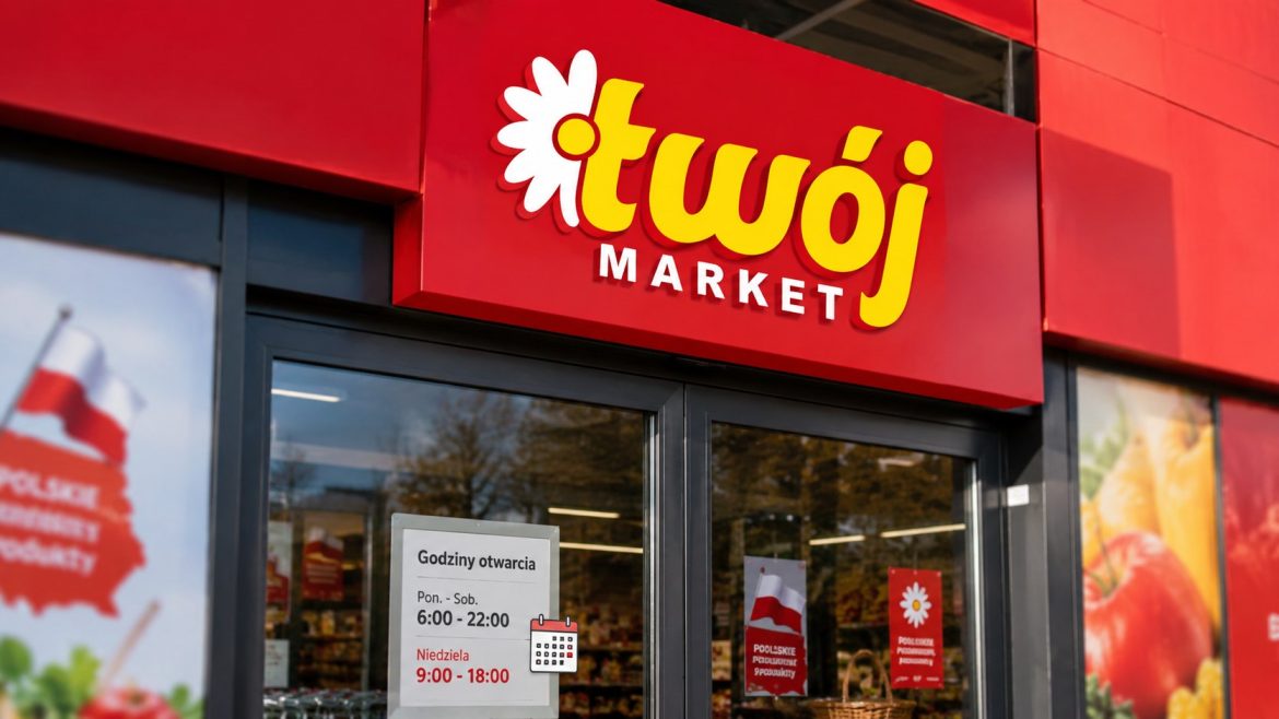 Godziny otwarcia Twój Market w 2026 roku – dni powszednie, soboty i niedziele. Sprawdź, czy Twój Market jest otwarty w niedzielę i jak działa w święta.