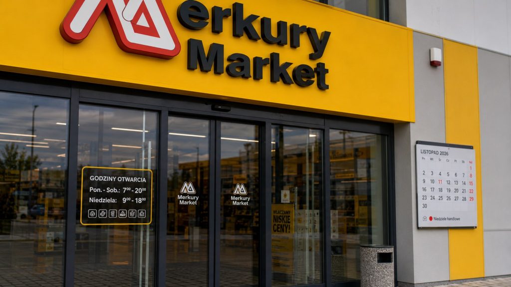 Merkury Market – godziny otwarcia 2026: niedziele handlowe, święta i soboty
