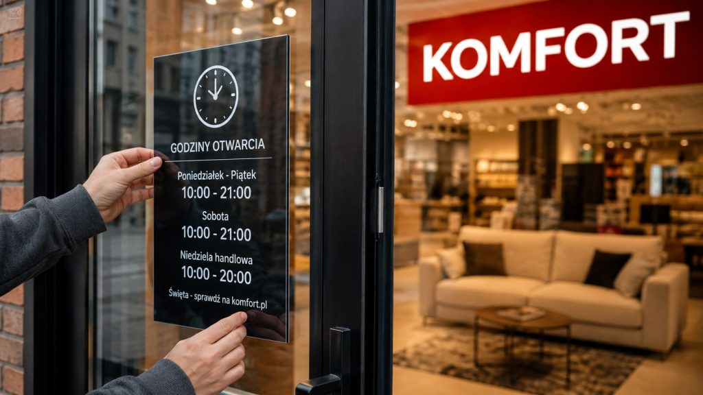 Komfort – godziny otwarcia 2026. Niedziele handlowe, święta i dni zamknięcia