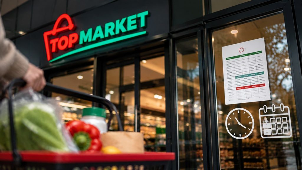 Top Market – godziny otwarcia 2026. Kiedy sklepy są czynne w niedziele i święta