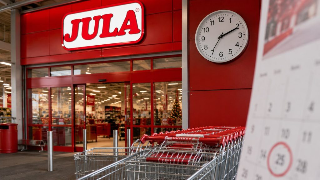 Jula – godziny otwarcia 2026. Kiedy sklepy są czynne w niedziele handlowe i święta