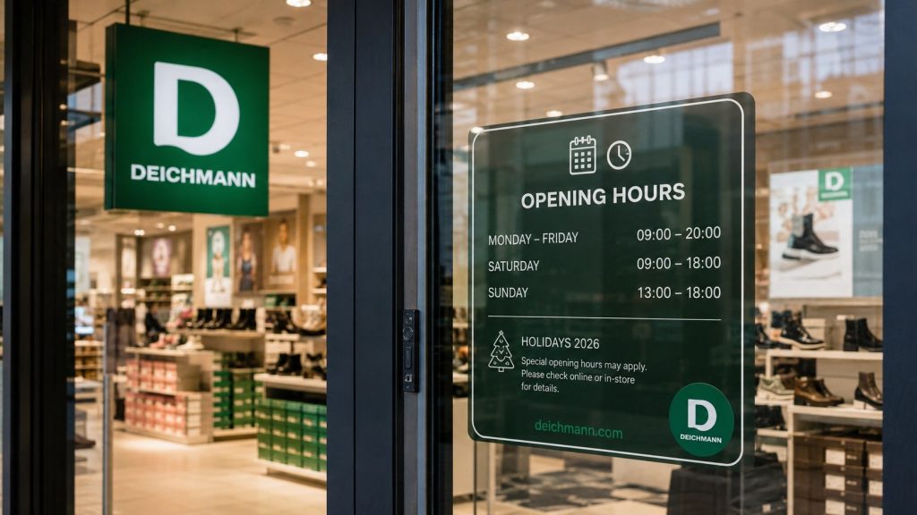 Deichmann – godziny otwarcia 2026 w niedziele handlowe, święta i soboty