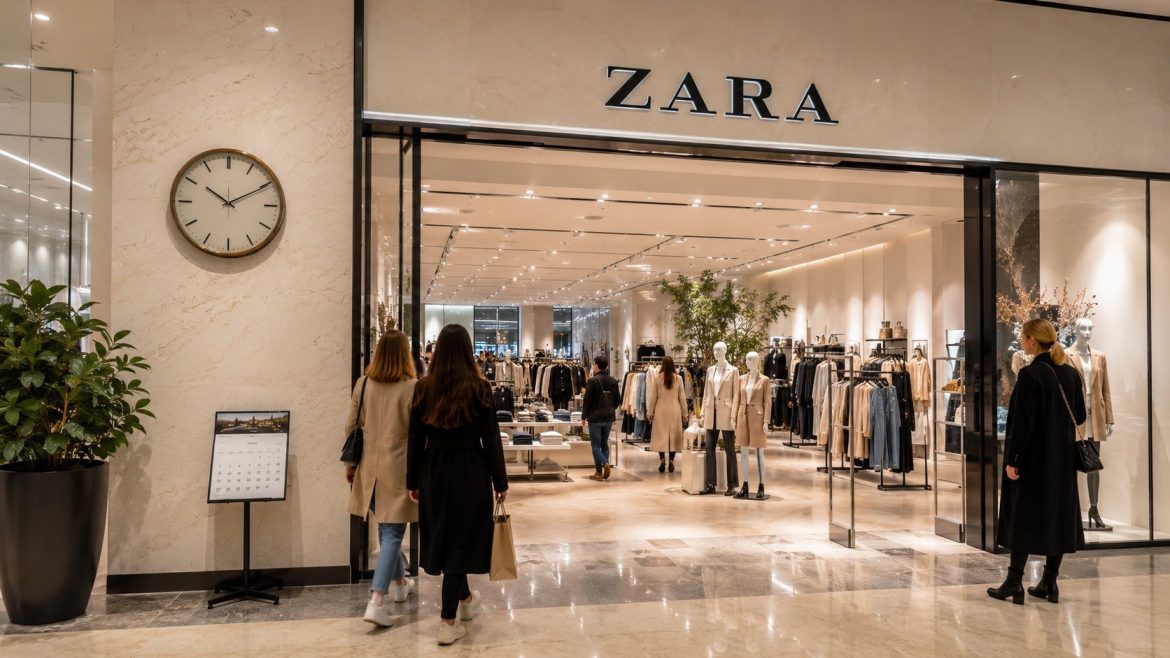 Godziny otwarcia Zara w 2026 roku – dni powszednie, soboty i niedziele. Sprawdź, czy Zara jest otwarty w niedzielę i jak działa w święta.