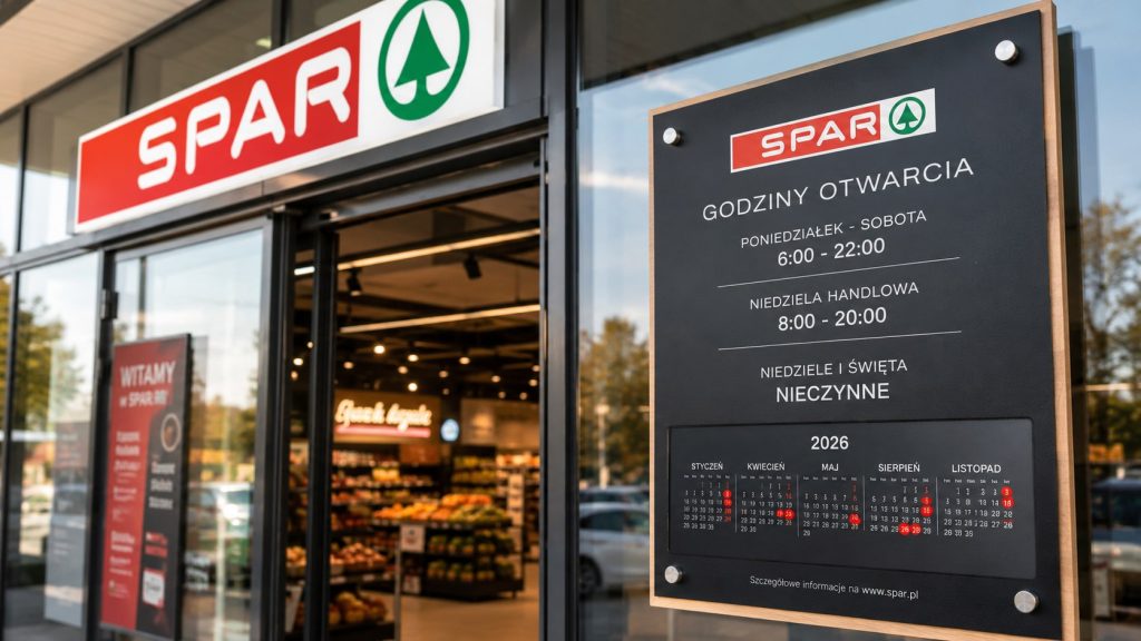 SPAR – godziny otwarcia 2026. Kiedy sklepy są czynne w niedziele handlowe i święta