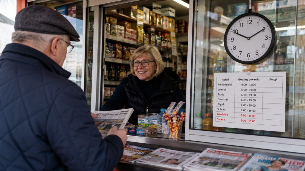 Kiosk – godziny otwarcia 2026 w niedziele handlowe, święta i dni powszednie