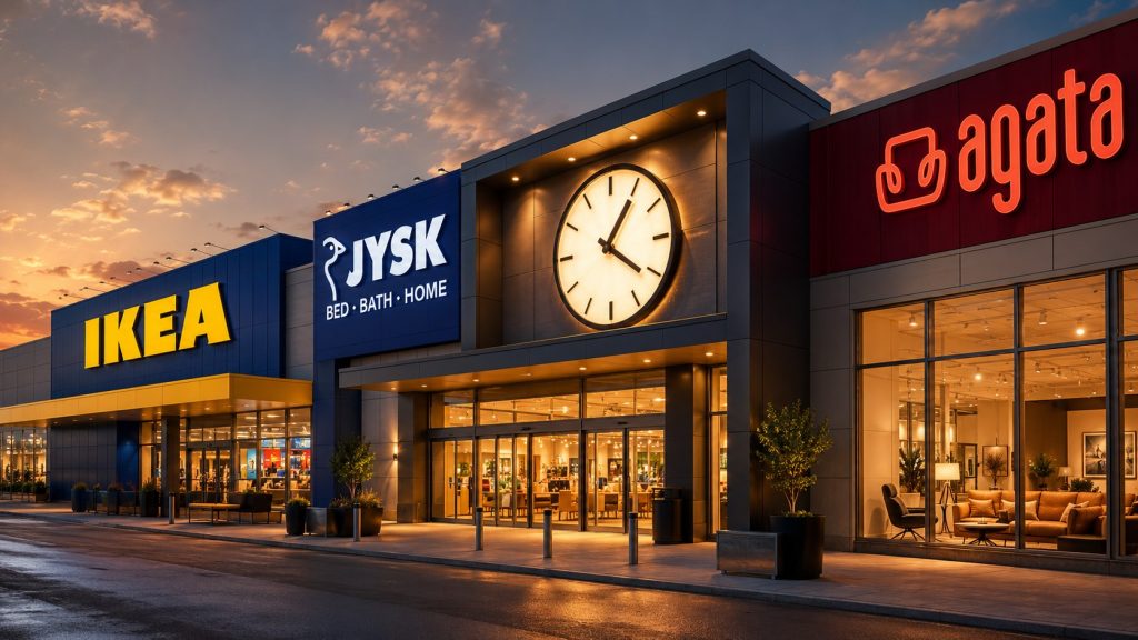 Do której czynne są sklepy meblowe? Sprawdź godziny otwarcia IKEA, JYSK, Agata Meble i innych sieci w Polsce w 2026 roku.
