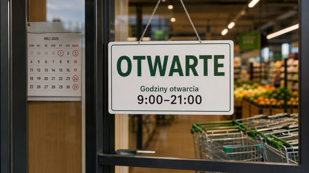 Wybierasz się na zakupy w długi weekend? Sprawdź godziny otwarcia sklepów w 2026 roku i które dni są wolne od handlu.