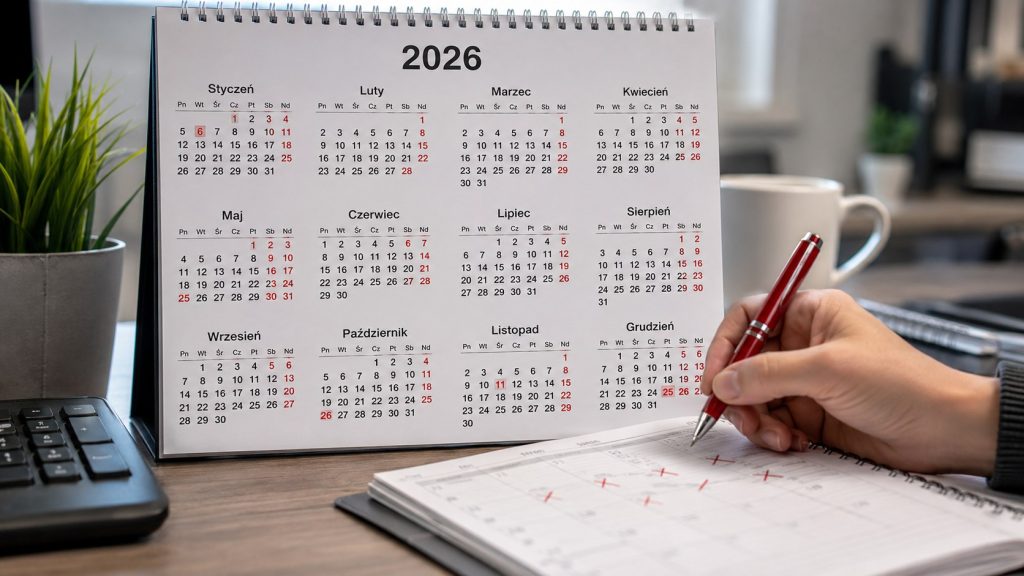 Ile dni wolnych od pracy jest w 2026 roku? Sprawdź dokładną liczbę świąt, ile wypada w weekendy i ile dni można odebrać.