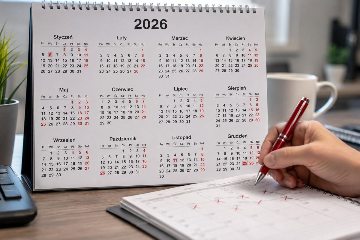 Ile dni wolnych od pracy jest w 2026 roku? Sprawdź dokładną liczbę świąt, ile wypada w weekendy i ile dni można odebrać.