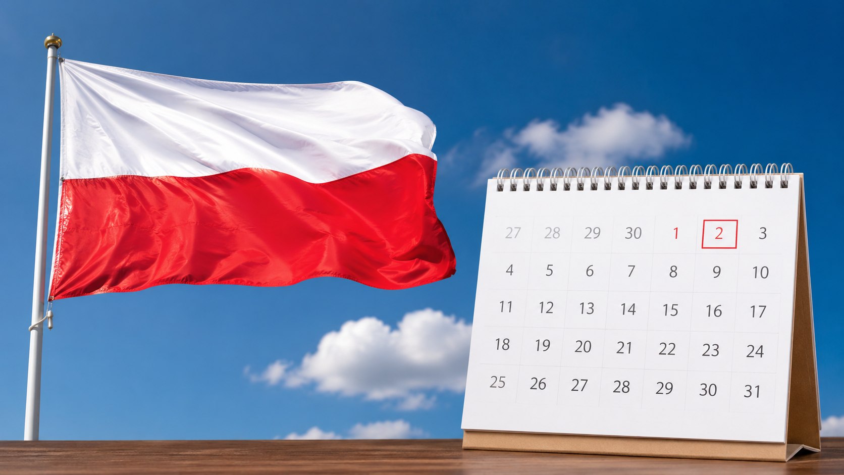 Czy 2 maja jest dniem wolnym w 2026 roku? Sprawdź zasady, dowiedz się o Dniu Flagi i jak zaplanować majówkę.