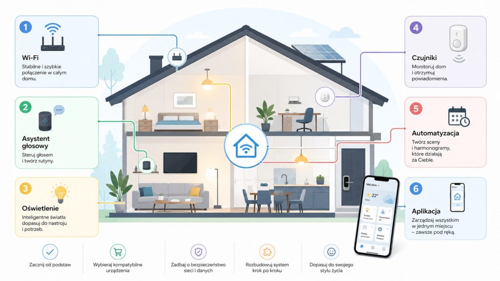 Smart home – od czego zacząć w 2026 roku? Pierwsze urządzenia, asystenci głosowi i automatyzacja