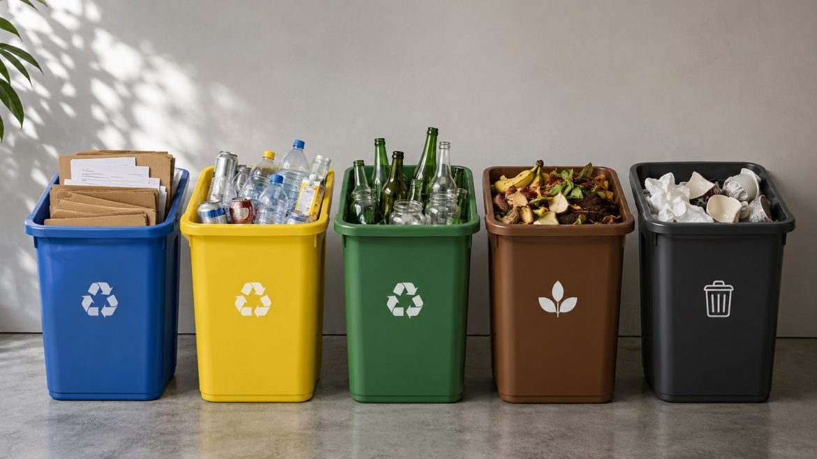 Jak segregować śmieci w Polsce 2026? Kolory pojemników i zasady – papier, plastik, szkło, bio i zmieszane. Sprawdź, co gdzie wyrzucać.