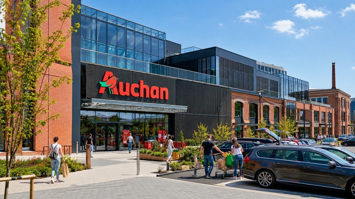 Nowy Auchan w łódzkiej Fuzji ruszy na początku sierpnia. Sprawdź ofertę sklepu, lokalne produkty, bistro, pieczywo, liczbę kas, wejścia oraz parking przy ul. Tymienieckiego.