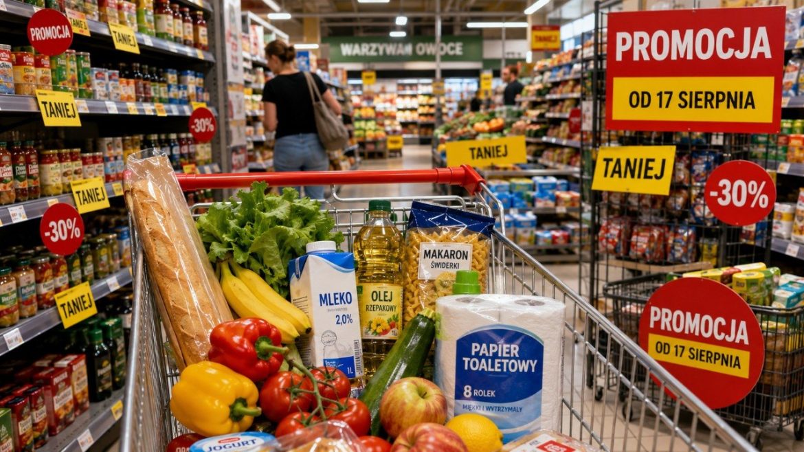 Promocje po świątecznym weekendzie ruszyły 17 sierpnia. Sprawdzamy ceny w Netto, Kauflandzie, ALDI, Biedronce i Lidlu oraz pokazujemy, które produkty potaniały najmocniej i na jakich zasadach.