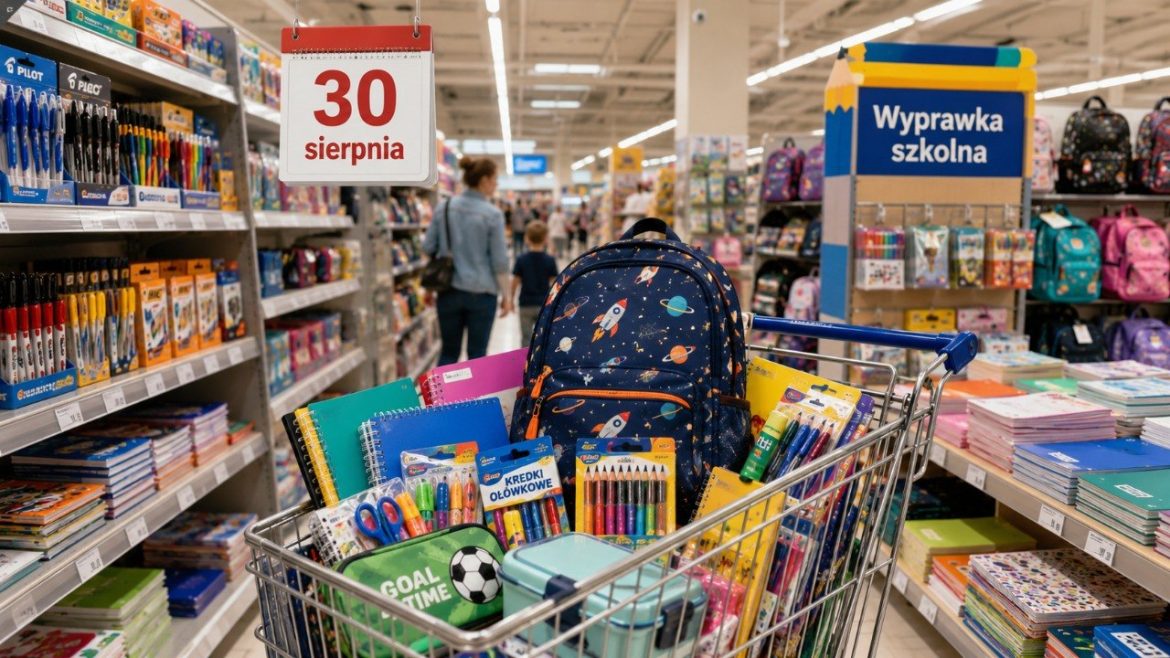 Niedziela handlowa 30 sierpnia 2026 wypada bezpośrednio przed rozpoczęciem roku szkolnego. Sprawdzamy zasady handlu, otwarte sklepy, godziny oraz najważniejsze zakupy przed 1 września.