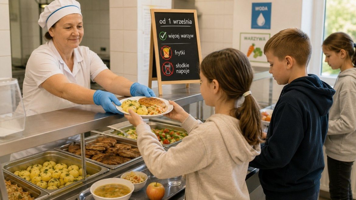 Zmiany w szkolnych stołówkach od 1 września 2026 obejmą mniej mięsa, limit cukru, dania z roślin strączkowych i nowe normy. Sprawdź, których potraw dziecko może już nie zobaczyć w menu.