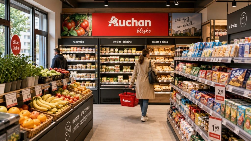 Auchan małe sklepy w Polscy: gdzie sieć chce być bliżej klientów
