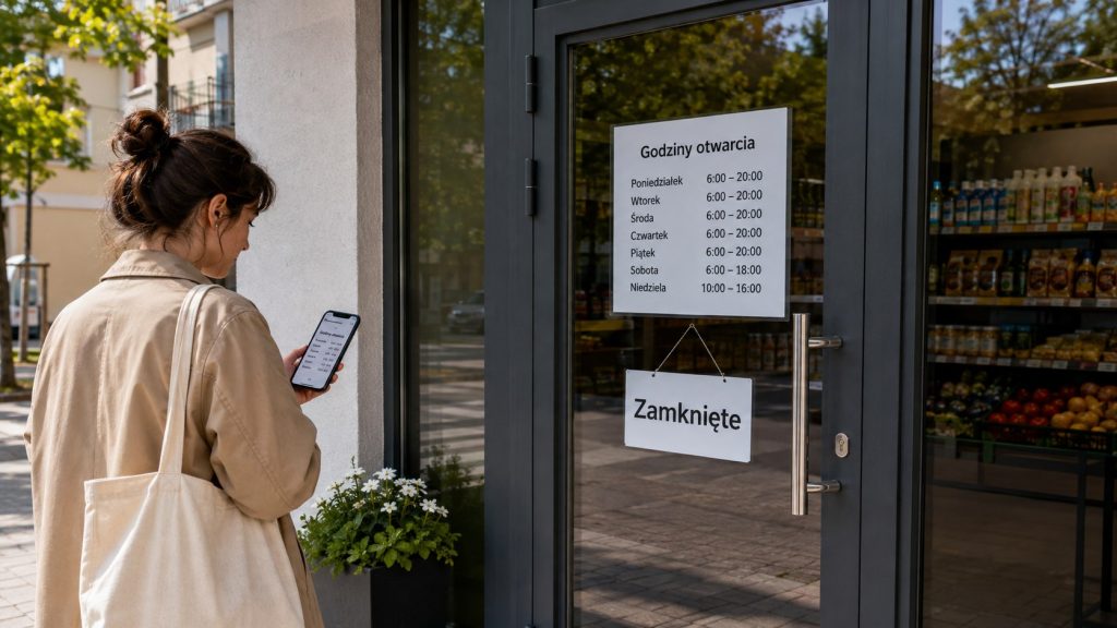 Sklep zamknięty wcześniej niż podano w Google: gdzie sprawdzić prawdziwe godziny i zgłosić błąd?
