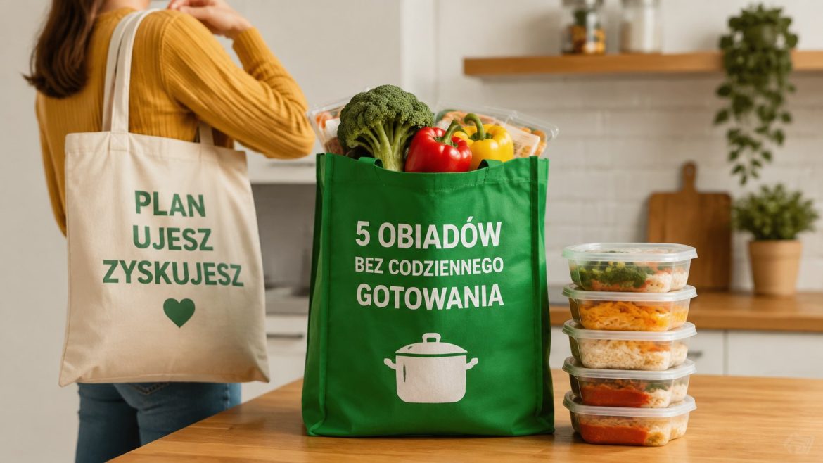 Powrót do pracy po urlopie bez codziennego gotowania. Sprawdź listę zakupów, pięć obiadów, plan przygotowania, porcjowanie, mrożenie i zasady bezpiecznego przechowywania żywności.