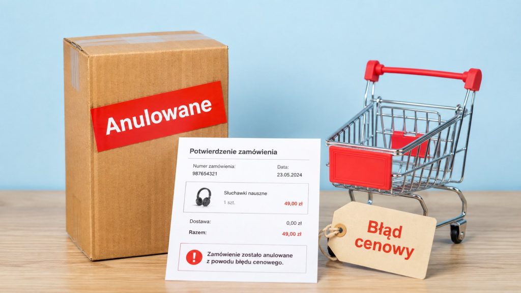 Sklep anulował zamówienie po błędzie cenowym — czy musi sprzedać produkt po cenie z internetu