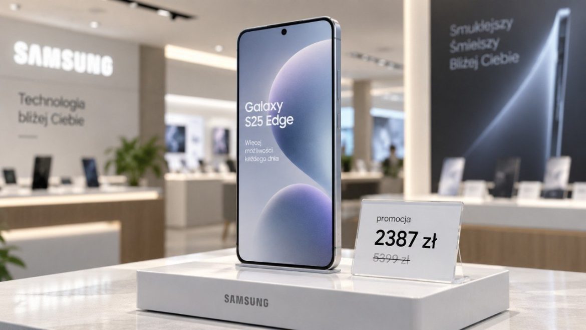 Samsung Galaxy S25 Edge kosztuje około 2387 zł zamiast 5399 zł. Sprawdzamy cenę, aparat 200 MP, baterię 3900 mAh i czy wrześniowa promocja rzeczywiście oznacza już najlepszy moment na zakup w Polsce.