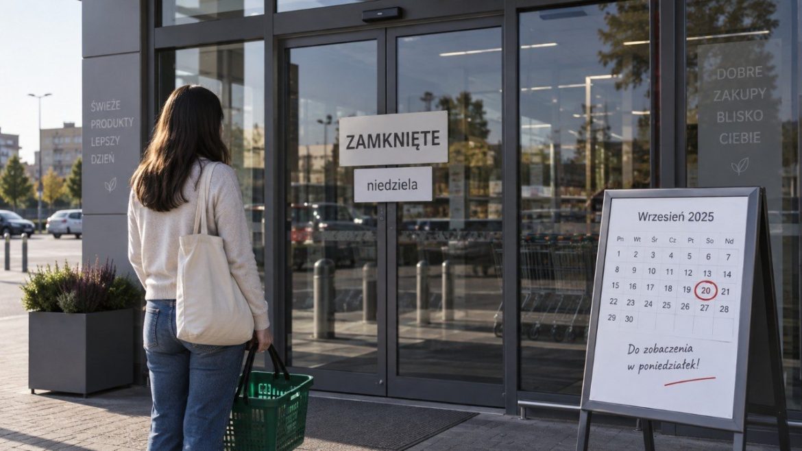 20 września 2026 sklepy w Polsce będą zamknięte. Sprawdź, gdzie zrobić zakupy w niedzielę niehandlową: apteki, stacje paliw, małe sklepy, piekarnie, kwiaciarnie, online i punkty na dworcach w Polsce.