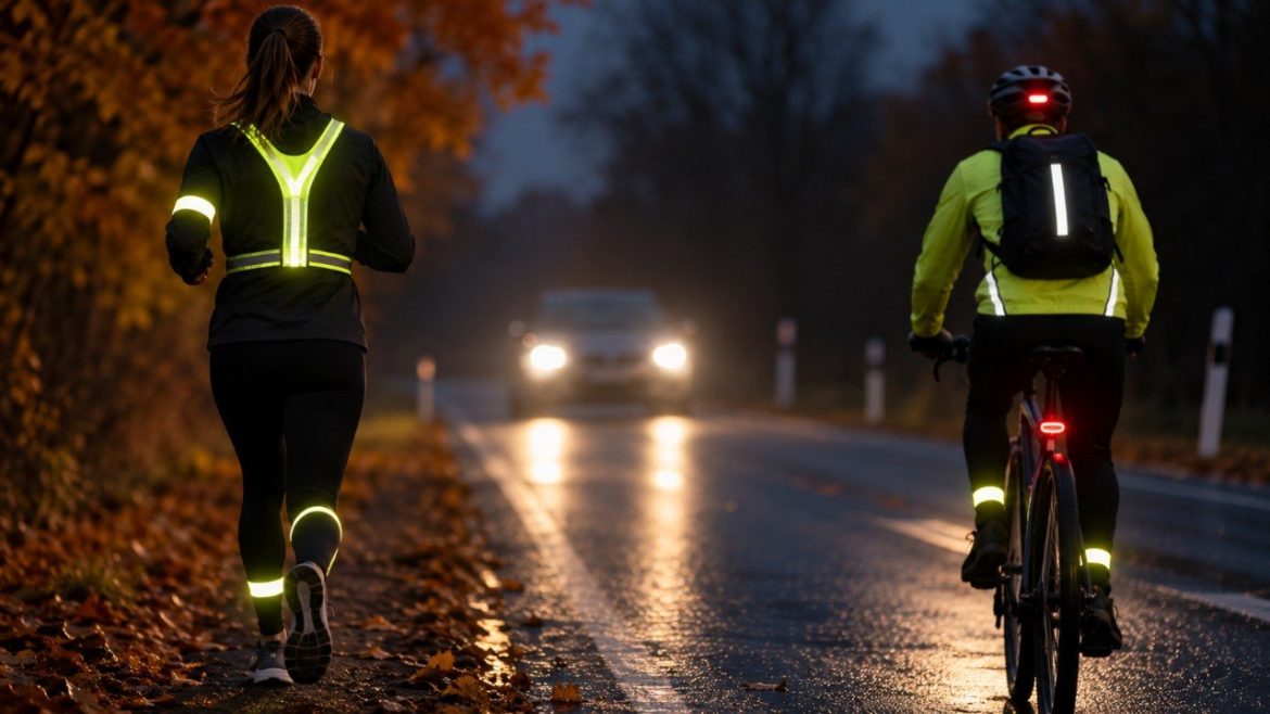 Odblaski dla biegacza i rowerzysty jesienią: sprawdzamy, które elementy widać po zmroku, gdzie je zakładać i jakie światła roweru są obowiązkowe w Polsce.