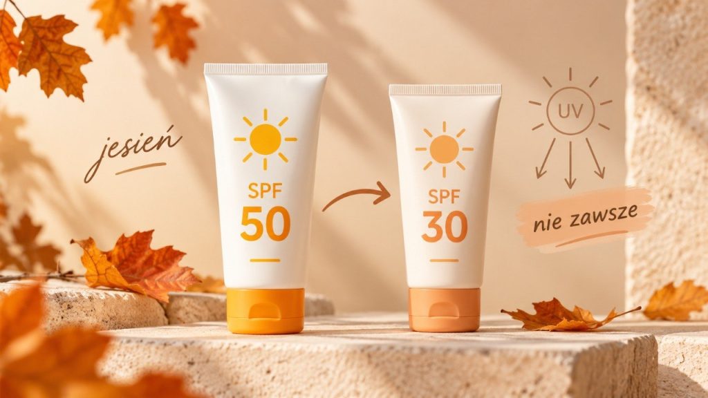 SPF jesienią: czy w październiku można zejść z SPF 50 na SPF 30 i kiedy nie warto