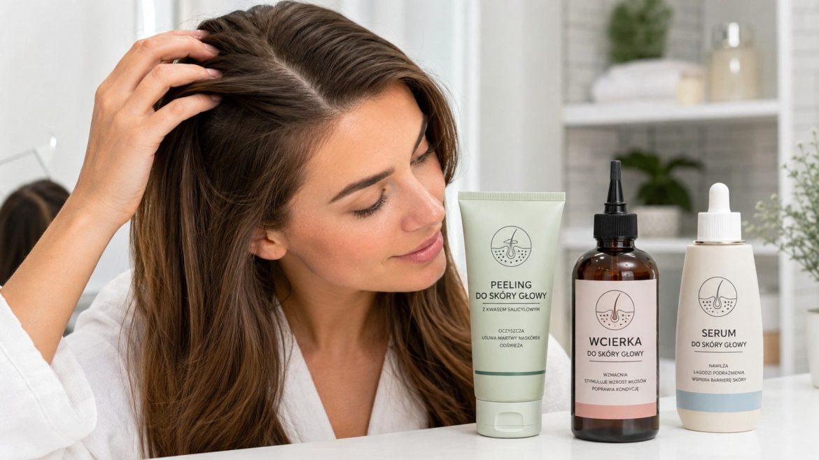 Scalp care w drogeriach: sprawdzamy, kiedy peeling, wcierka i serum do skóry głowy mają sens, które składniki mają dowody działania i za jakie obietnice marketingowe nie warto przepłacać.