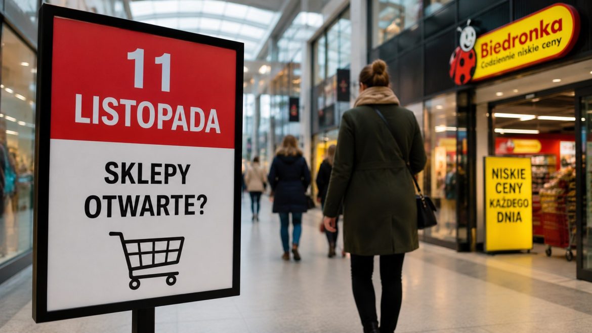 Sklepy 11 listopada 2026: sprawdzamy Biedronkę, Lidl, Dino, Żabkę i galerie handlowe. Zobacz, gdzie zrobisz zakupy w Święto Niepodległości i które punkty będą zamknięte.