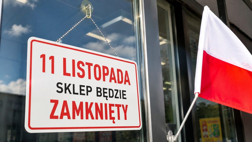 Sklepy 11 listopada 2026: Biedronka, Lidl, Dino, Żabka i galerie — co będzie otwarte w środę