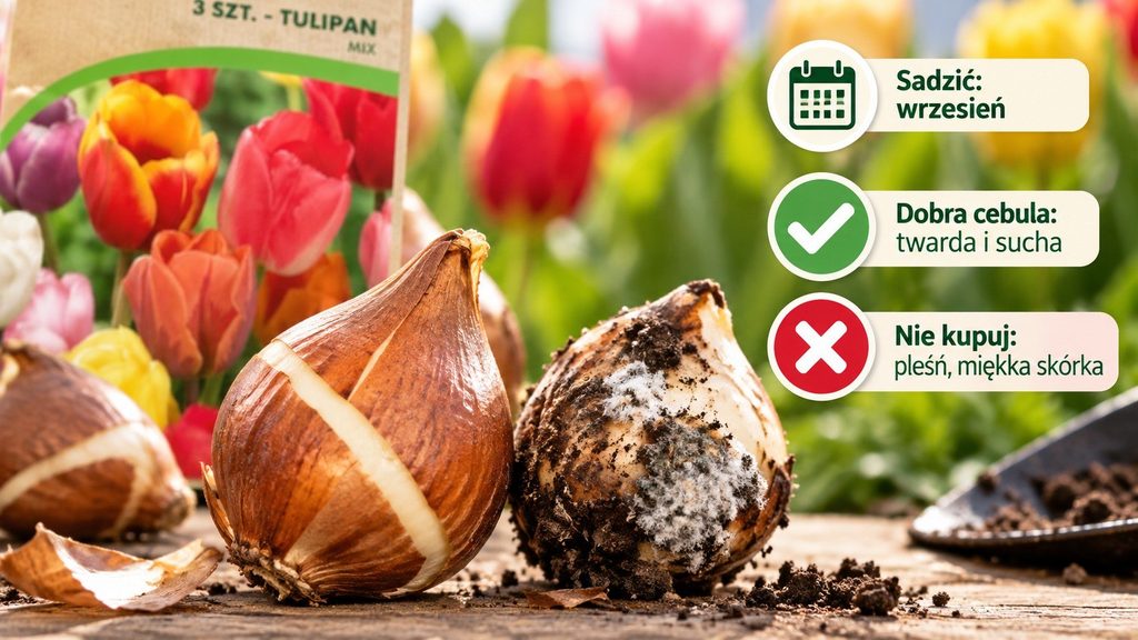 Cebulki tulipanów z marketu: kiedy sadzić we wrześniu i jak rozpoznać pleśń przed zakupem